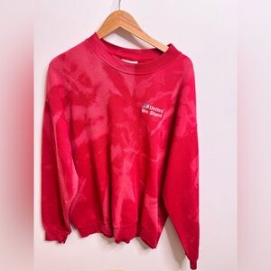 USA America United we Stand Bleached Sweatshirt